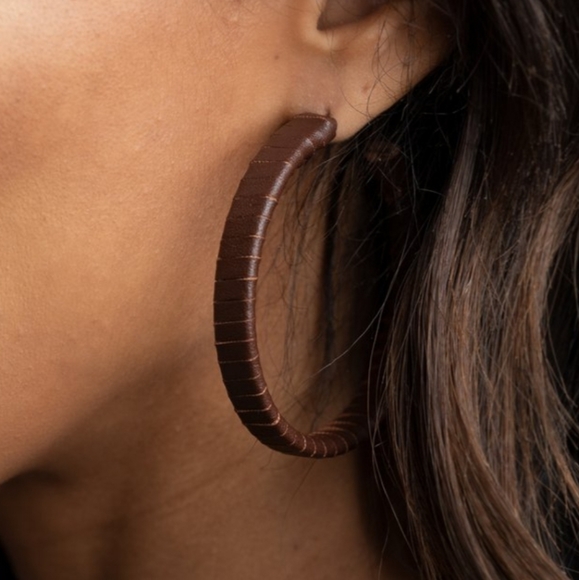 Leather-Clad Legend Earrings